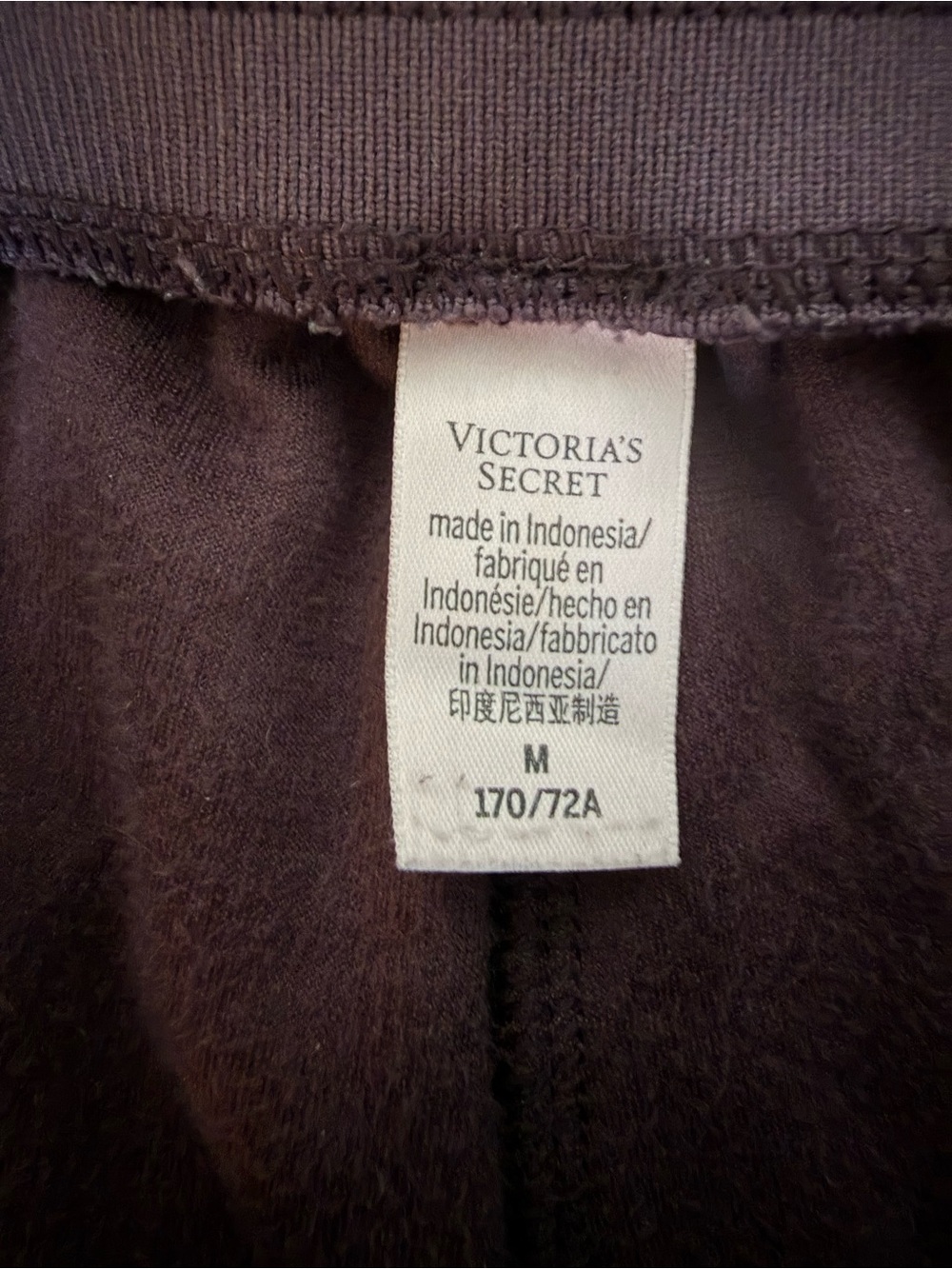 Victoria’s Secret Winter Wine Purple Velour Wide Leg Jogger - Medium - Picture 5 of 6